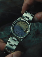 ROLEX Oyster Perpetual Date PurpleGrey tropical dial 1978s