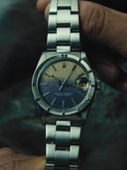 ROLEX Oyster Perpetual Date PurpleGrey tropical dial 1978s