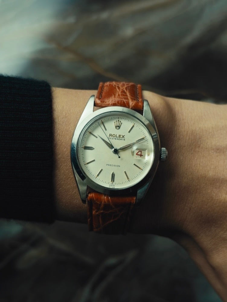 ROLEX Oysterdate Precision Blue Steel 1950s