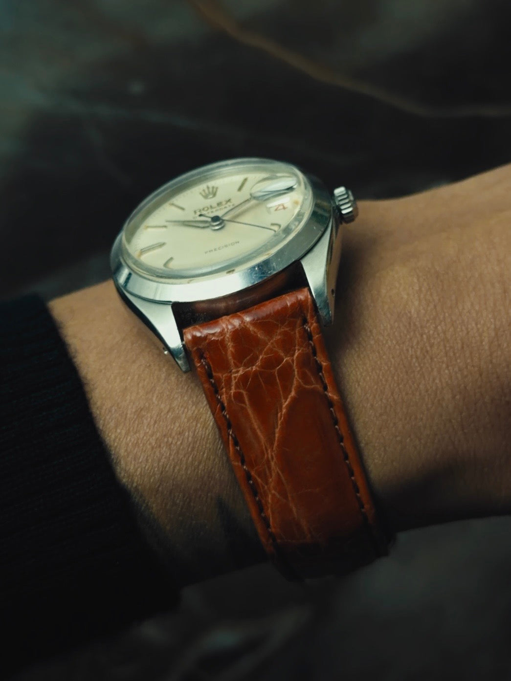 ROLEX Oysterdate Precision Blue Steel 1950s