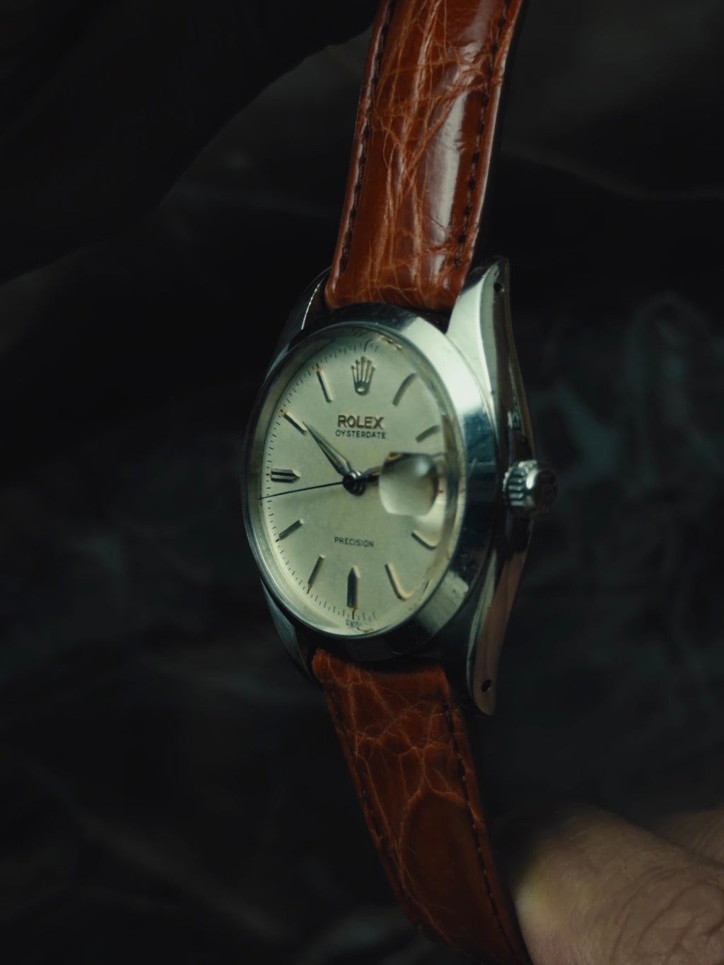 ROLEX Oysterdate Precision Blue Steel 1950s