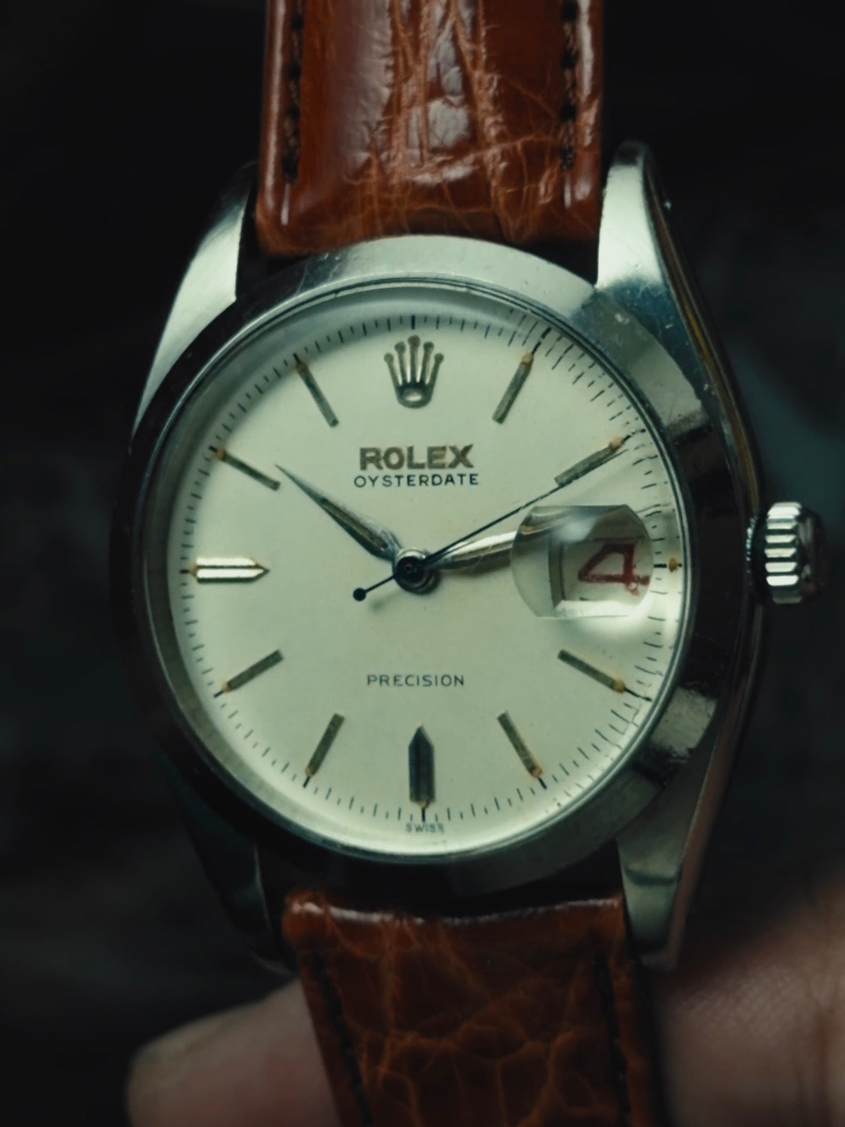 ROLEX Oysterdate Precision Blue Steel 1950s