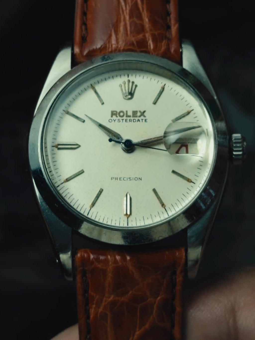 ROLEX Oysterdate Precision Blue Steel 1950s