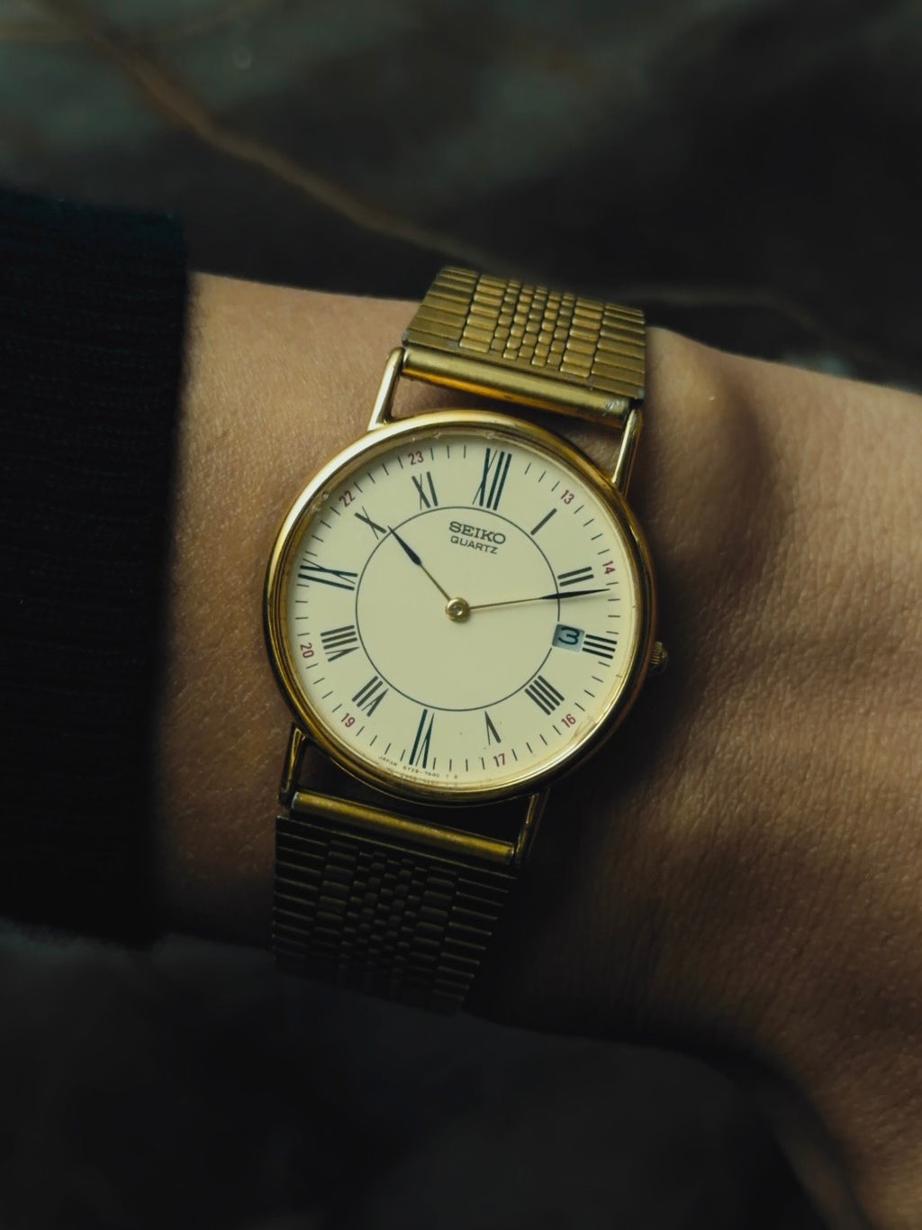 SEIKO Gold Tone Roman Dial 1992s