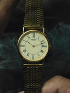 SEIKO Gold Tone Roman Dial 1992s