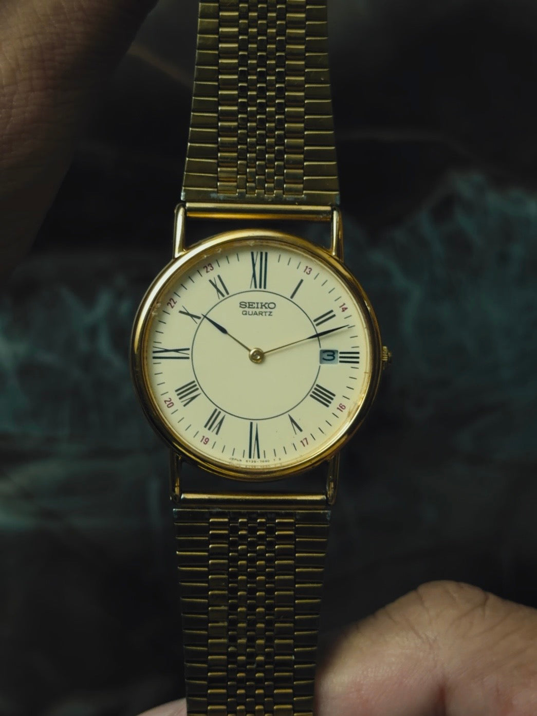 SEIKO Gold Tone Roman Dial 1992s