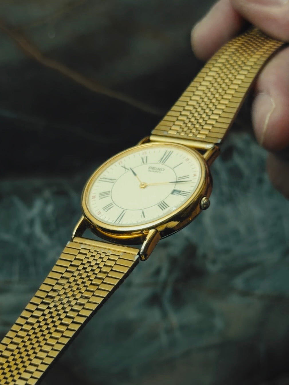 SEIKO Gold Tone Roman Dial 1992s