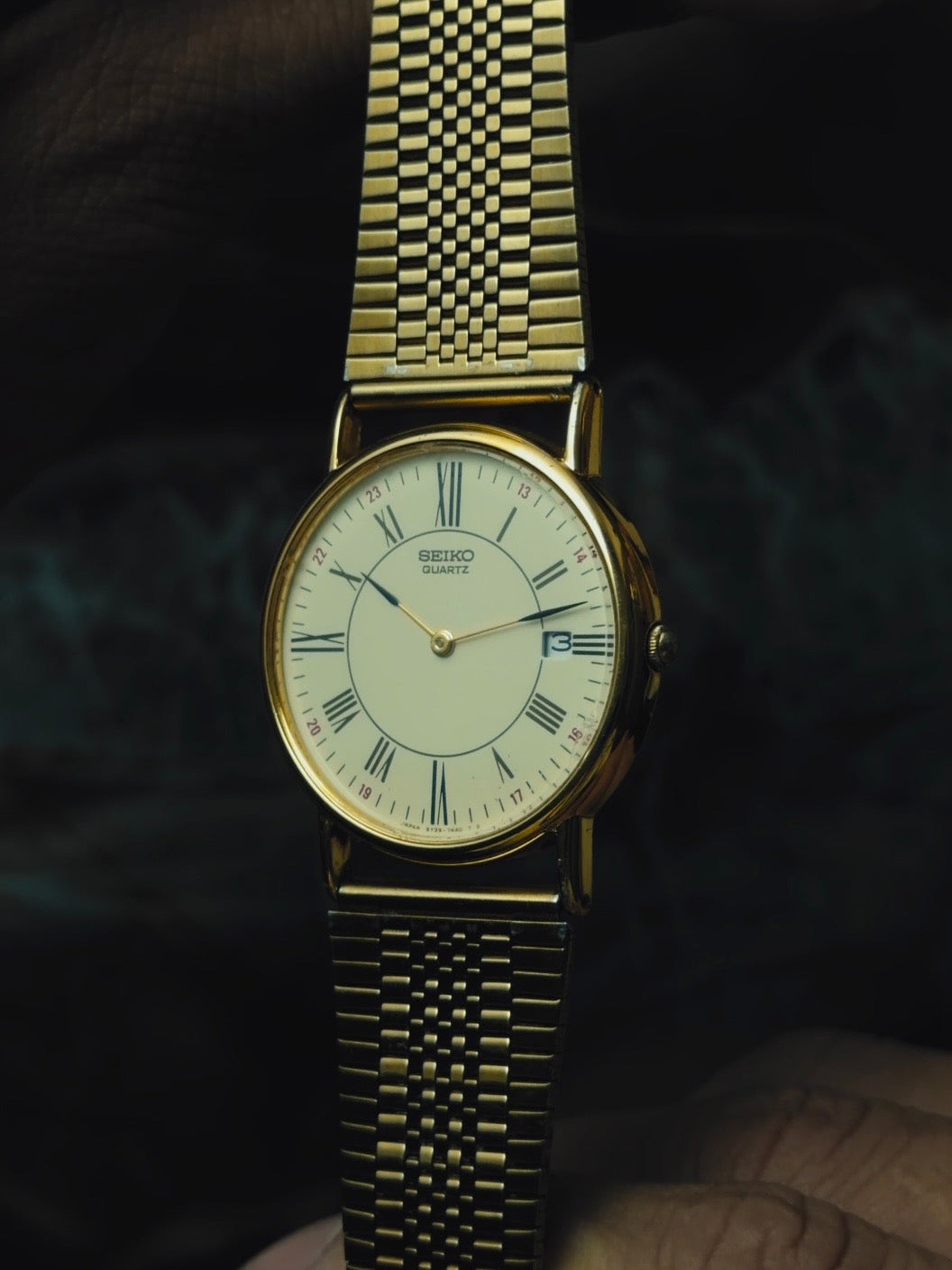 SEIKO Gold Tone Roman Dial 1992s