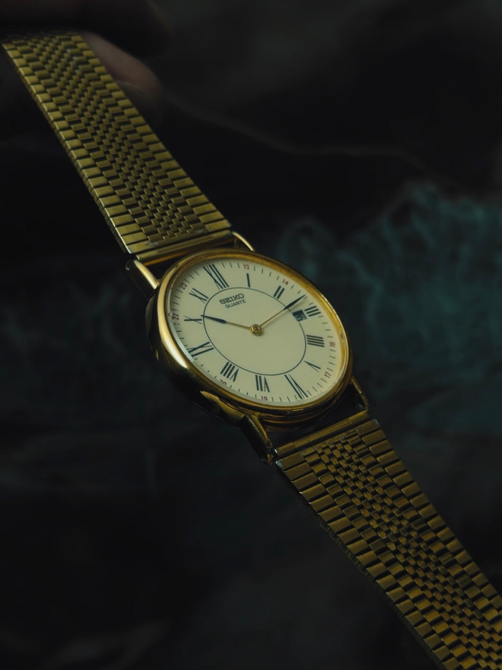 SEIKO Gold Tone Roman Dial 1992s