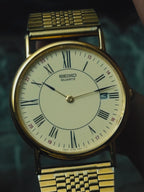 SEIKO Gold Tone Roman Dial 1992s
