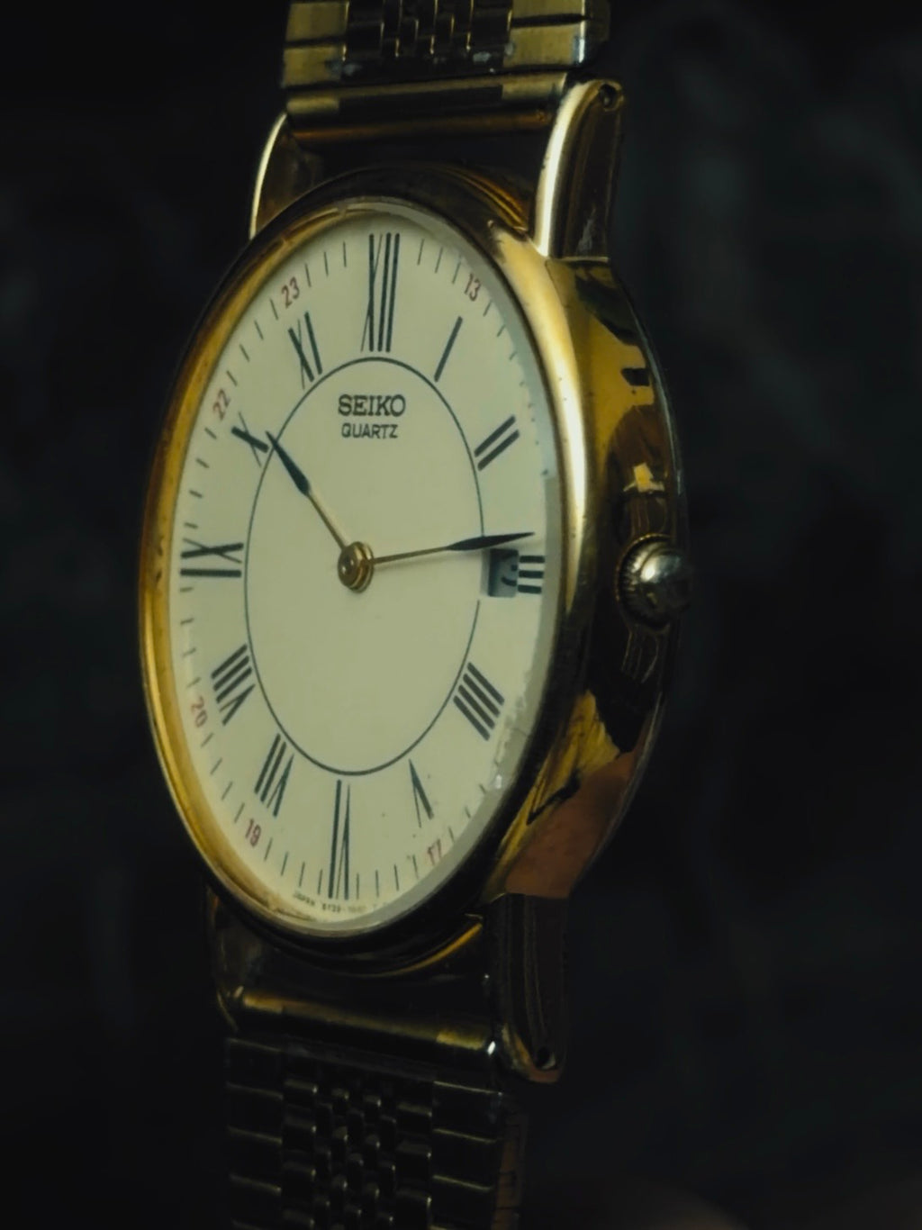 SEIKO Gold Tone Roman Dial 1992s