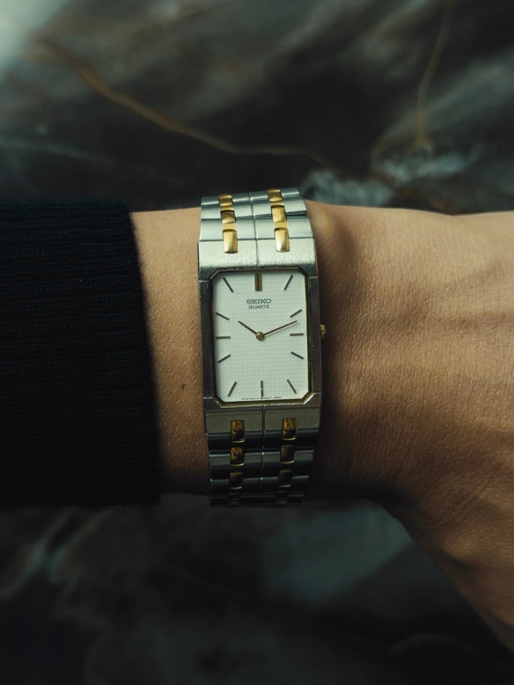 SEIKO Quartz Tank Two-Tone 1989s