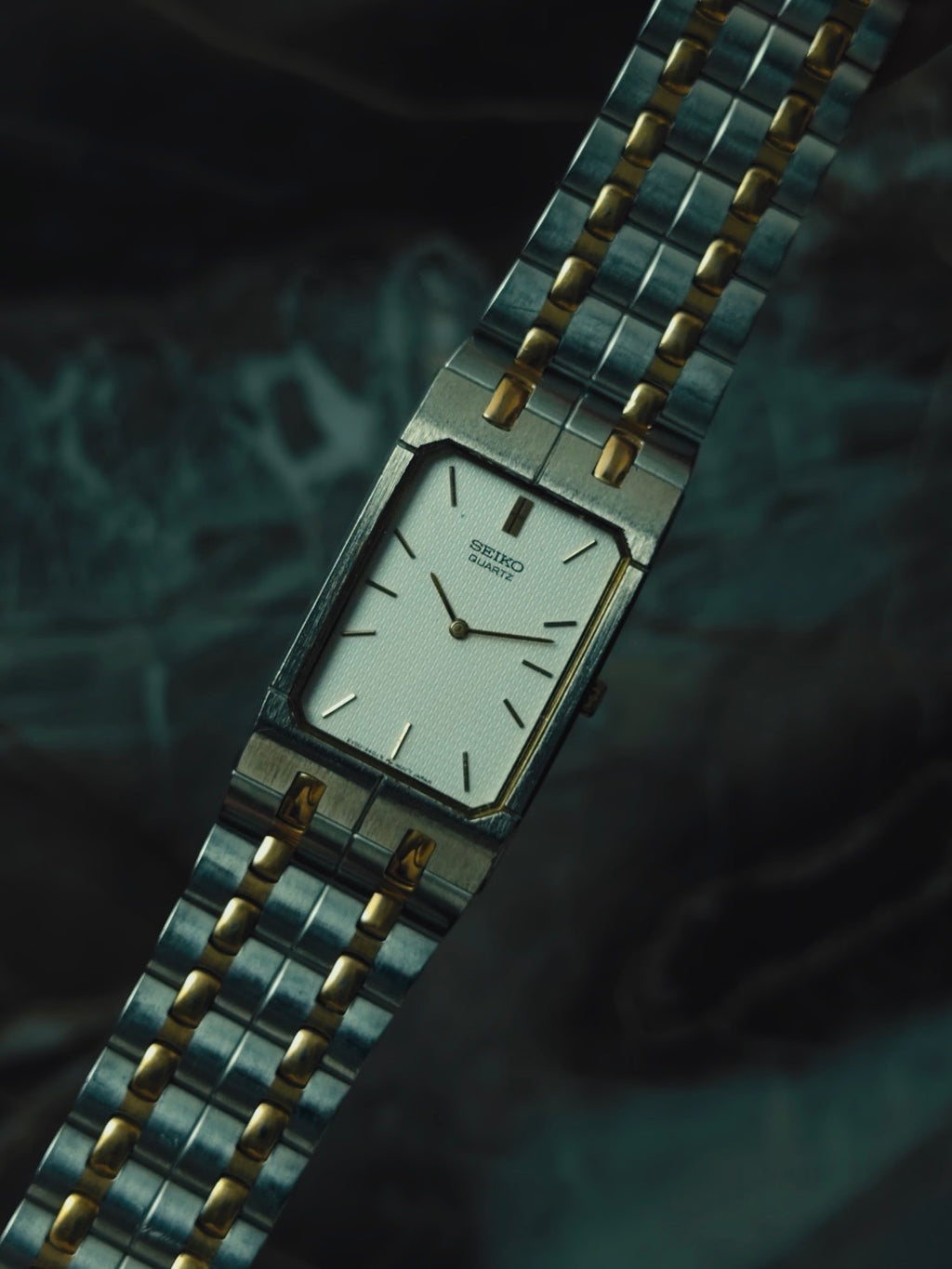 SEIKO Quartz Tank Two-Tone 1989s