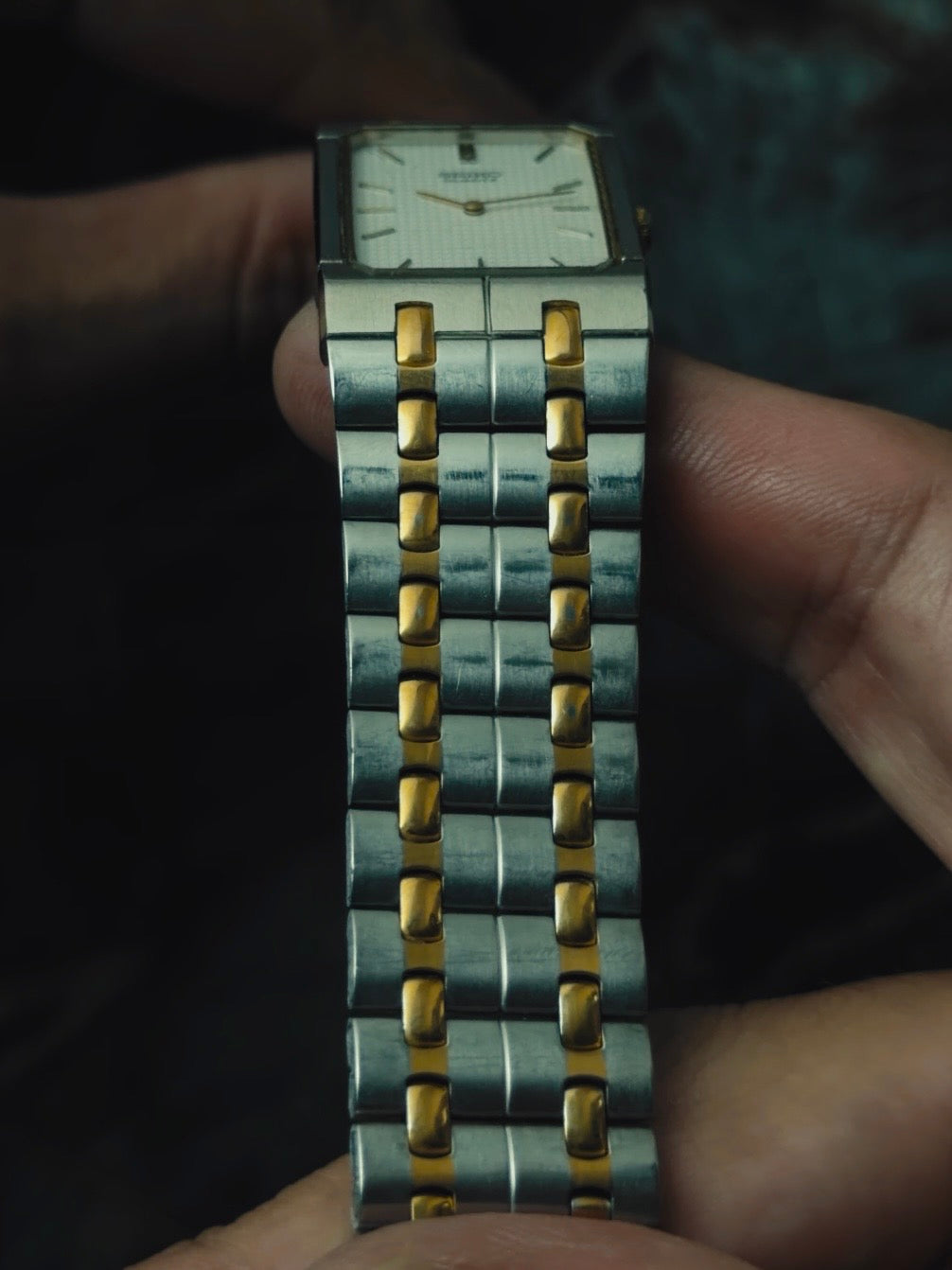 SEIKO Quartz Tank Two-Tone 1989s