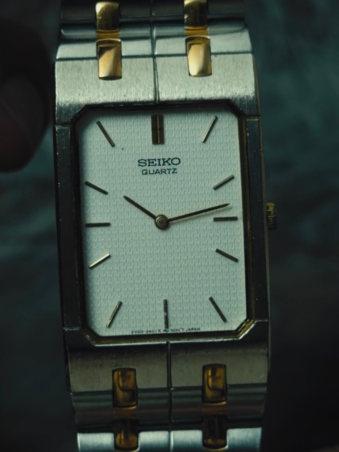 SEIKO Quartz Tank Two-Tone 1989s