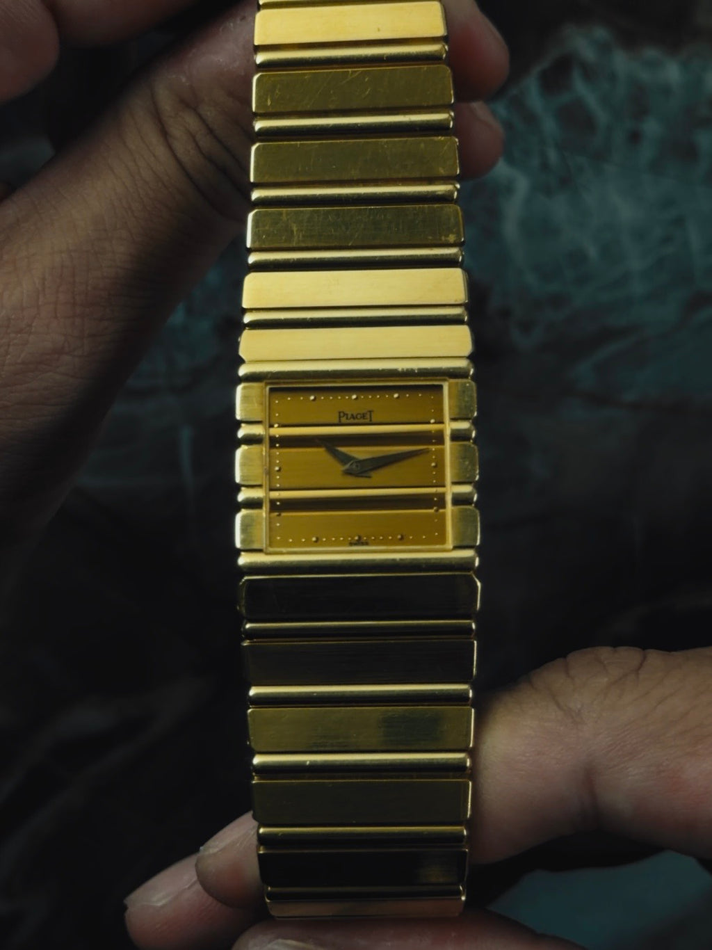 PIAGET Polo 18K Solid Gold Champagne Dial Quartz 1980s