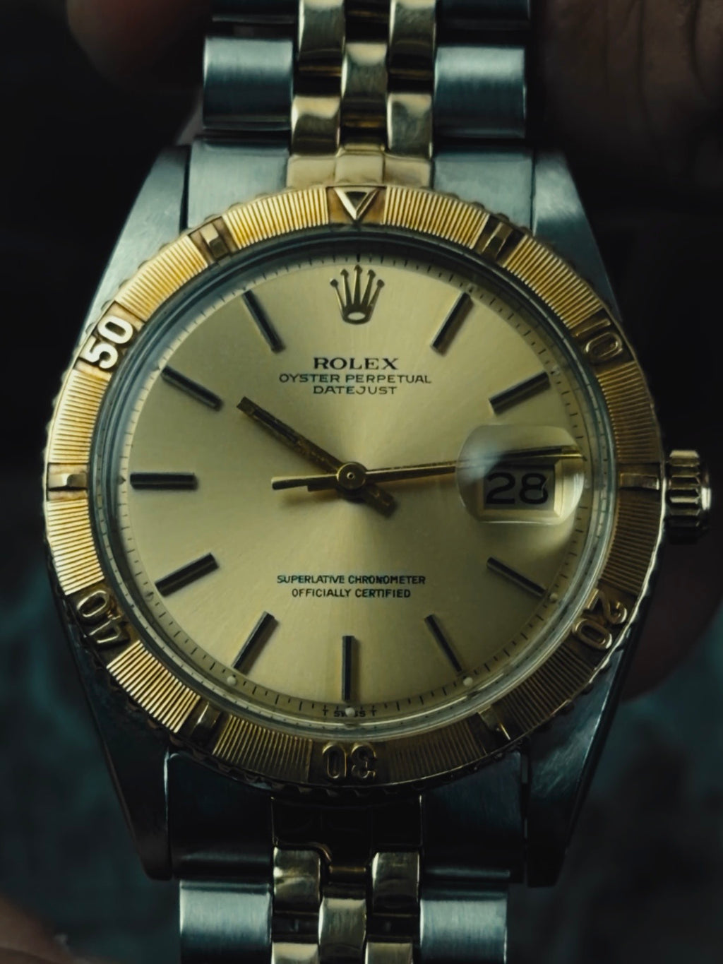 ROLEX Datejust Thunderbird Champagne Dial  1966s