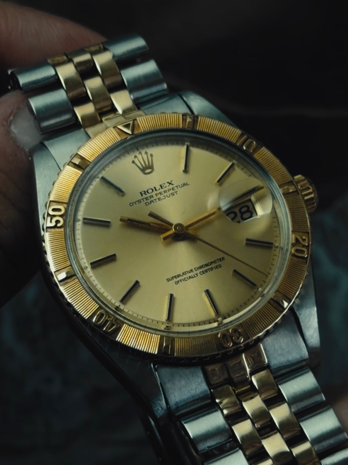 ROLEX Datejust Thunderbird Champagne Dial  1966s