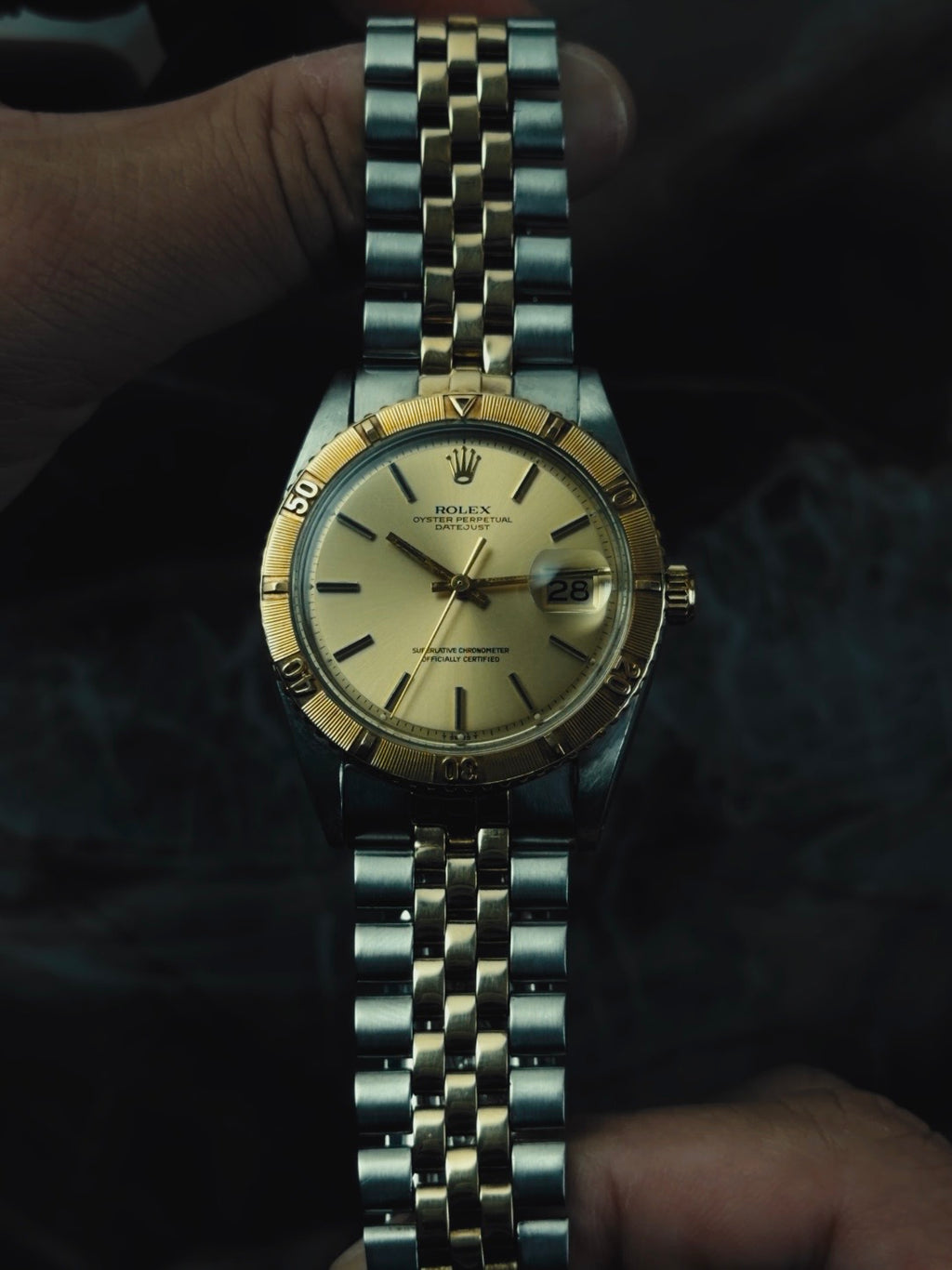ROLEX Datejust Thunderbird Champagne Dial  1966s