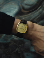 OMEGA De Ville Quartz  Gold Dial 1980s