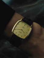 OMEGA De Ville Quartz  Gold Dial 1980s