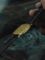 OMEGA De Ville Quartz  Gold Dial 1980s