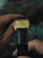 OMEGA De Ville Quartz  Gold Dial 1980s