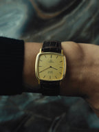 OMEGA De Ville Quartz  Gold Dial 1980s