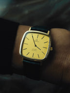 OMEGA De Ville Quartz Champagne Gold Dial 1970s