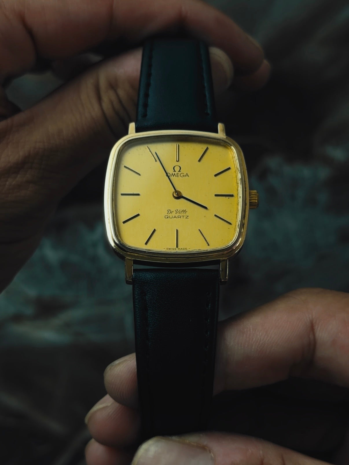 OMEGA De Ville Quartz Champagne Gold Dial 1970s