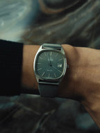 OMEGA De Ville Herringbone Dial Cushion Case 1970s