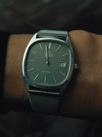 OMEGA De Ville Herringbone Dial Cushion Case 1970s