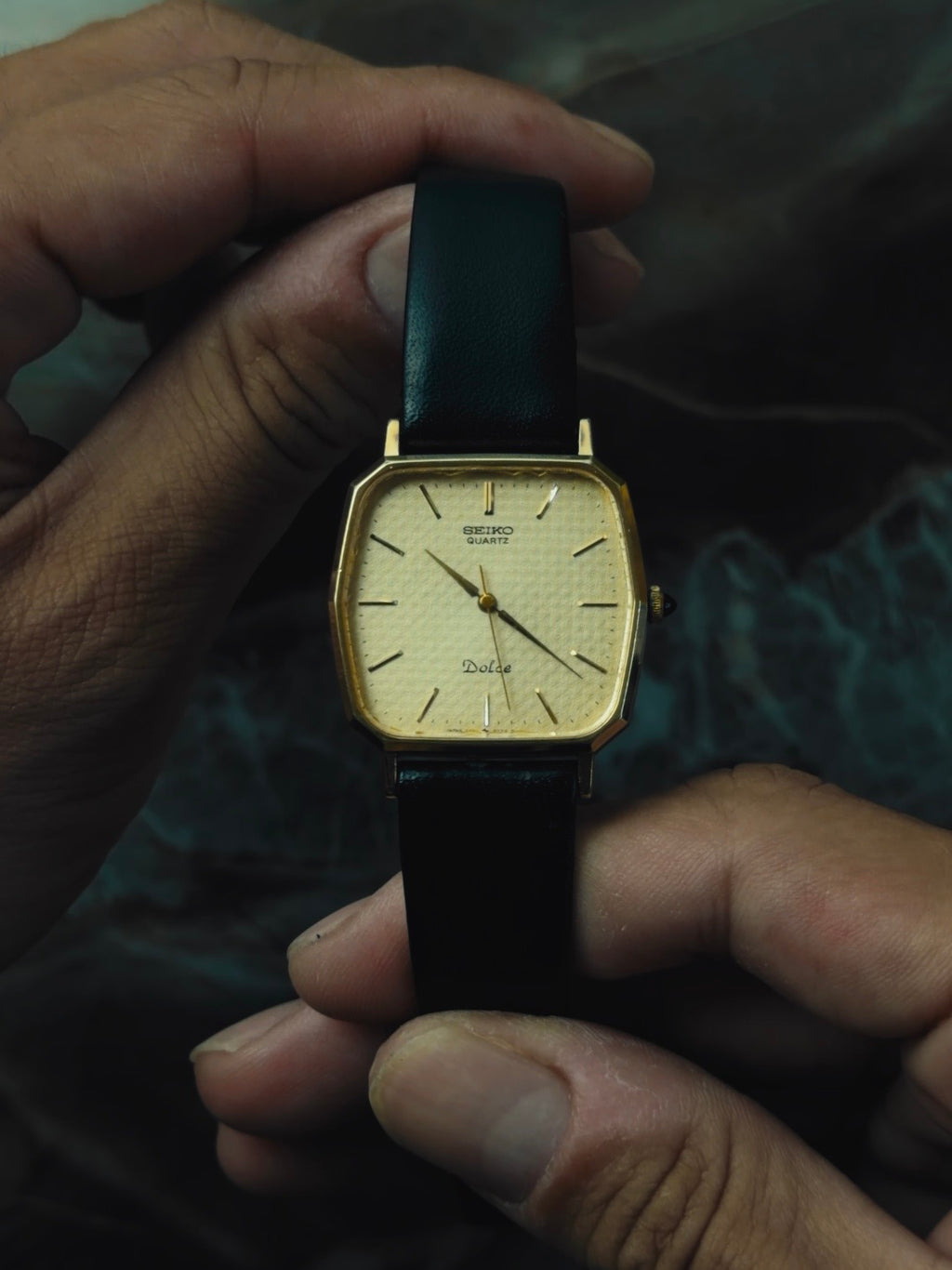 SEIKO Dolce Gold Textured Dial Quartz 1980s