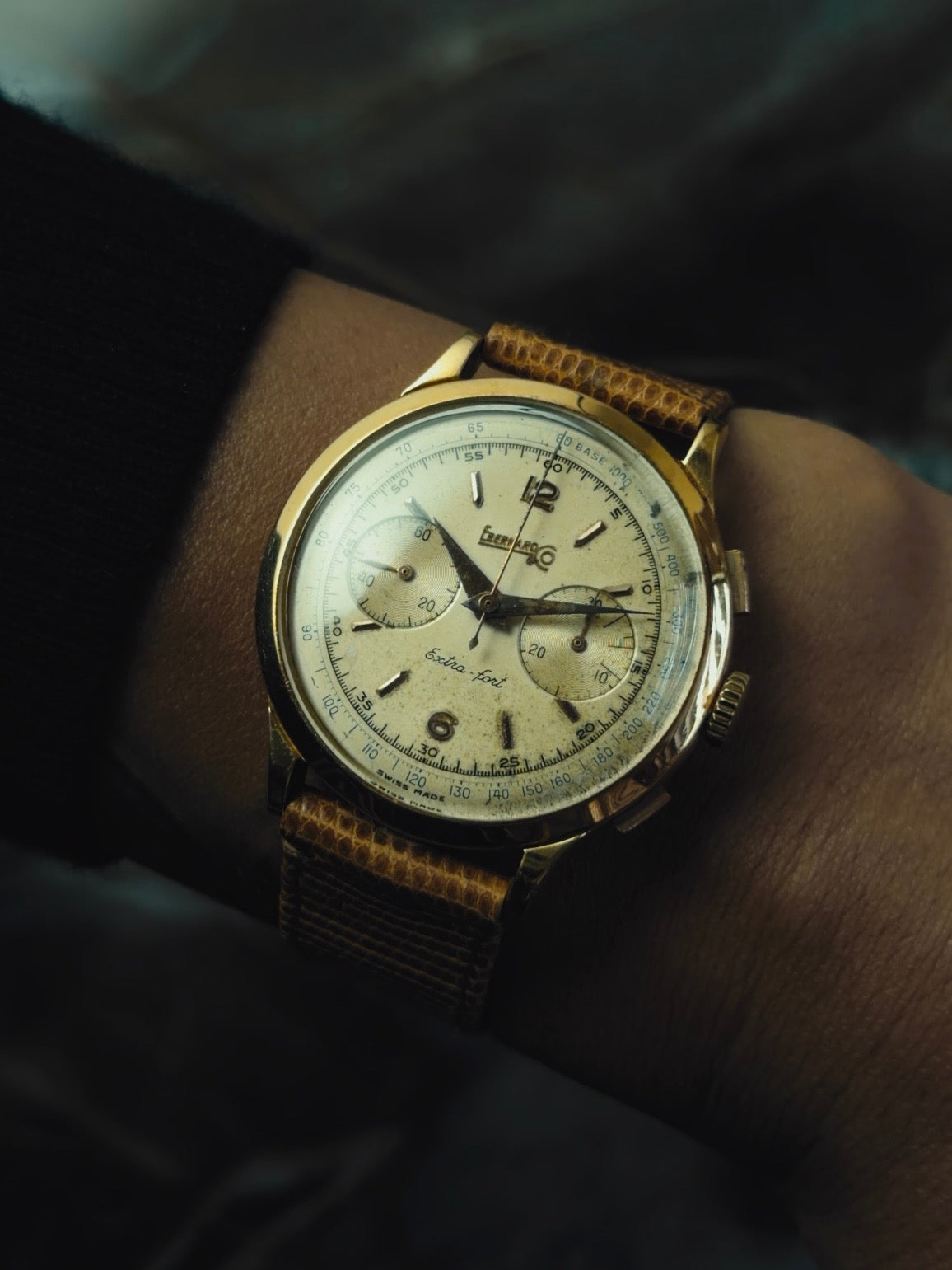 EBERHARD & Co. Extra-Fort Chronograph 1950s