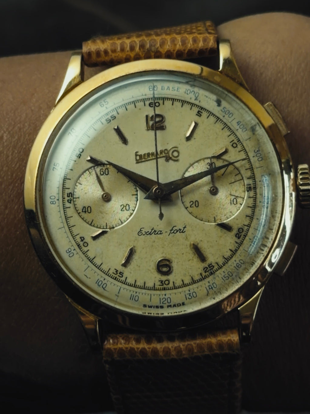 EBERHARD & Co. Extra-Fort Chronograph 1950s