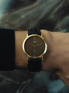 SEIKO Brown Dial Gold Case Quartz 1978s