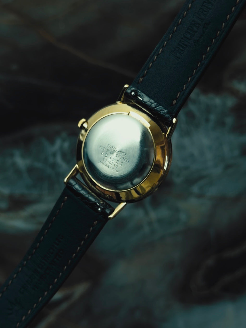 SEIKO Brown Dial Gold Case Quartz 1978s