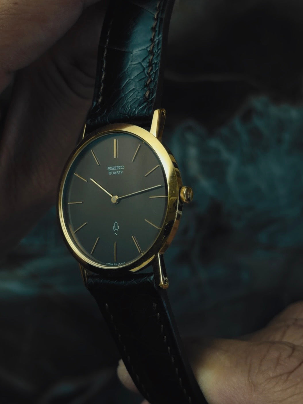SEIKO Brown Dial Gold Case Quartz 1978s