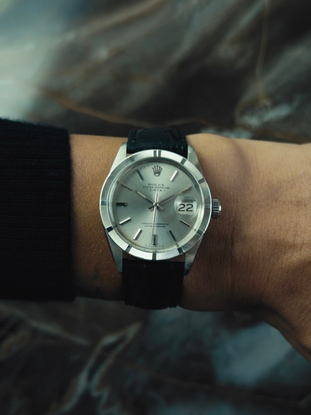 ROLEX Oyster Perpetual Date Silver Dial 1965s