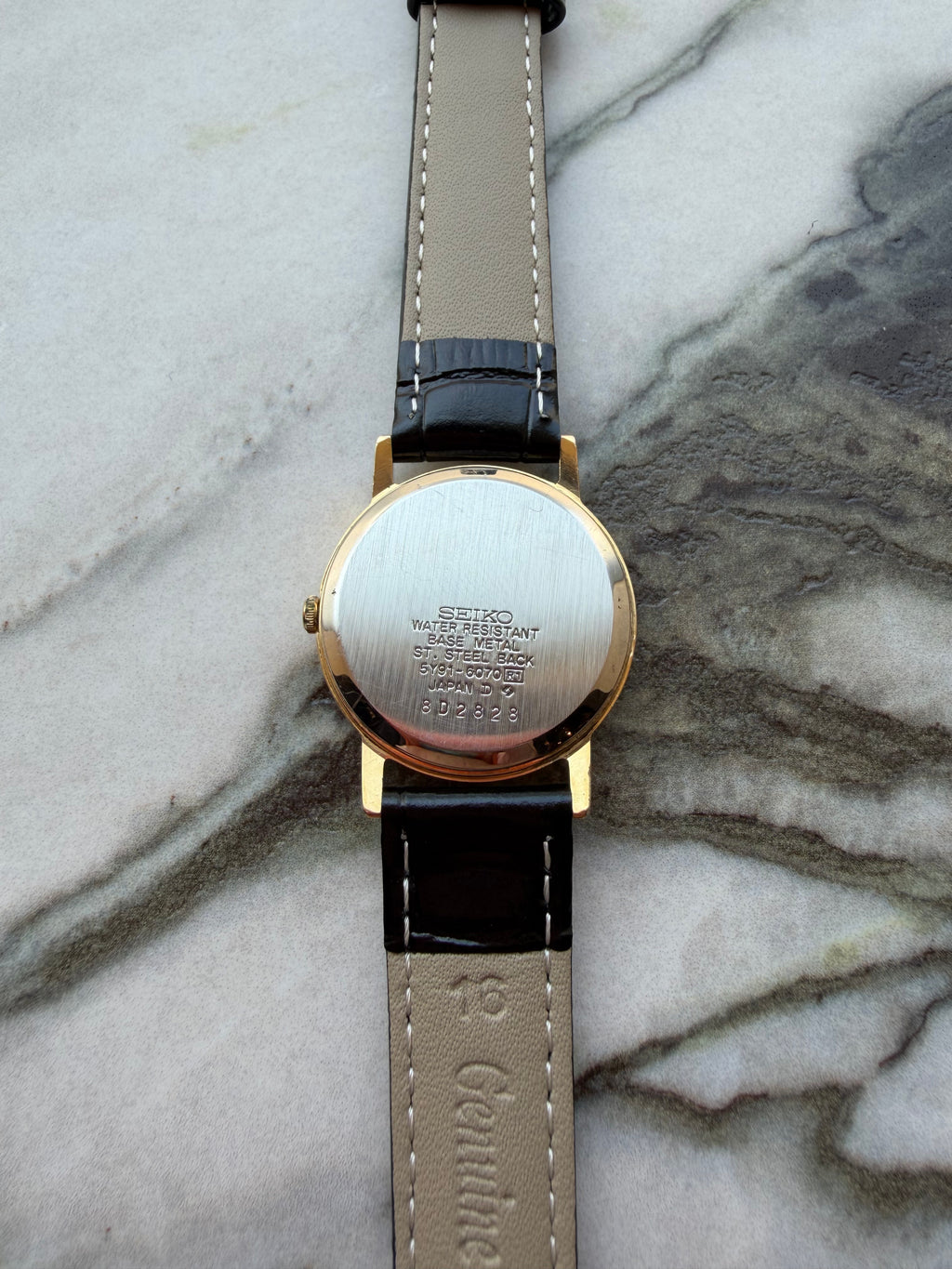 SEIKO Quartz Gold Textured Dial 1988