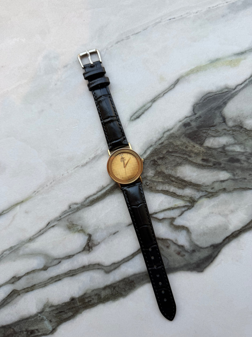 SEIKO Quartz Gold Textured Dial 1988