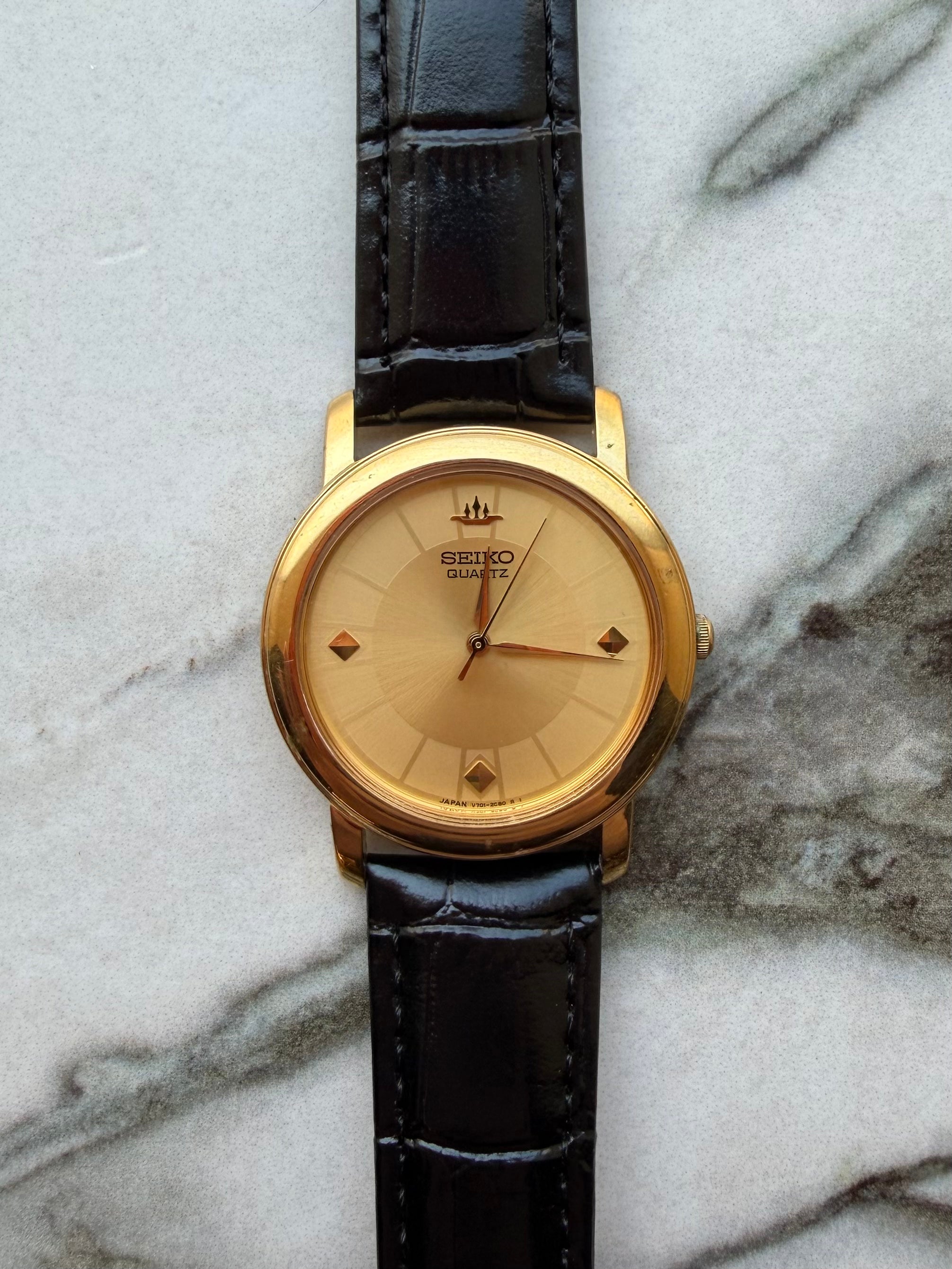 SEIKO “Logo Dial” Gold Quartz 1980
