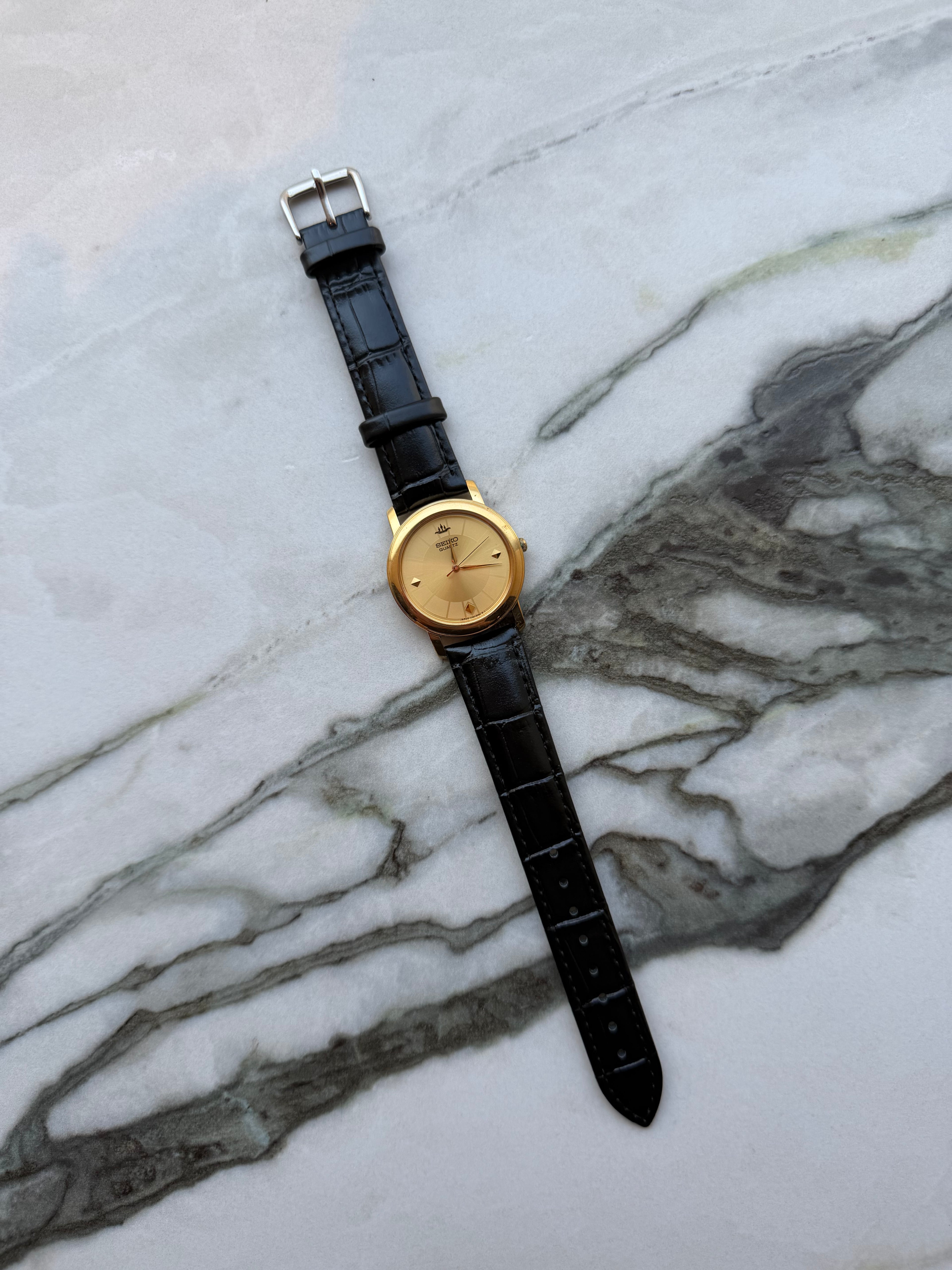 SEIKO “Logo Dial” Gold Quartz 1980