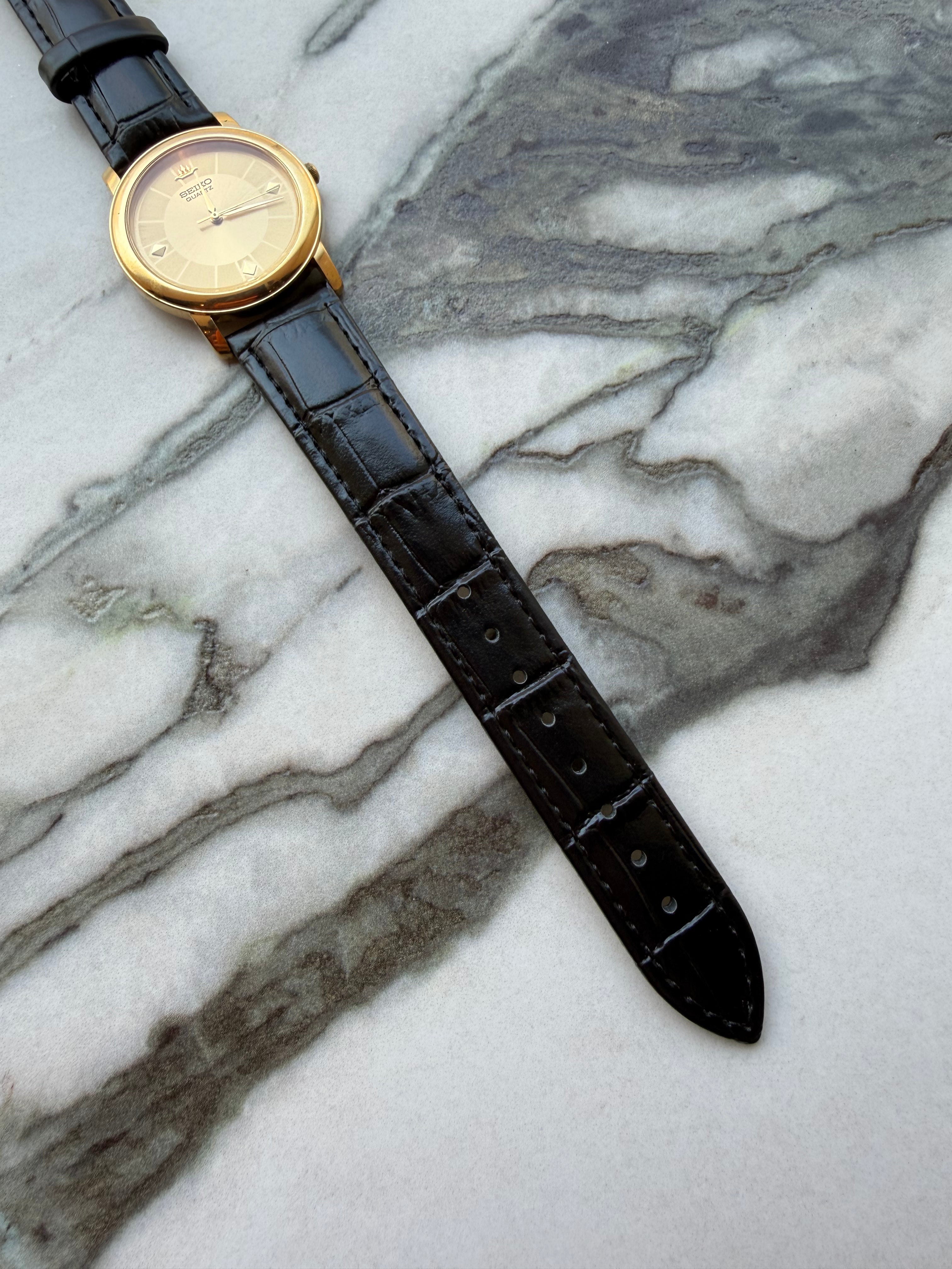 SEIKO “Logo Dial” Gold Quartz 1980