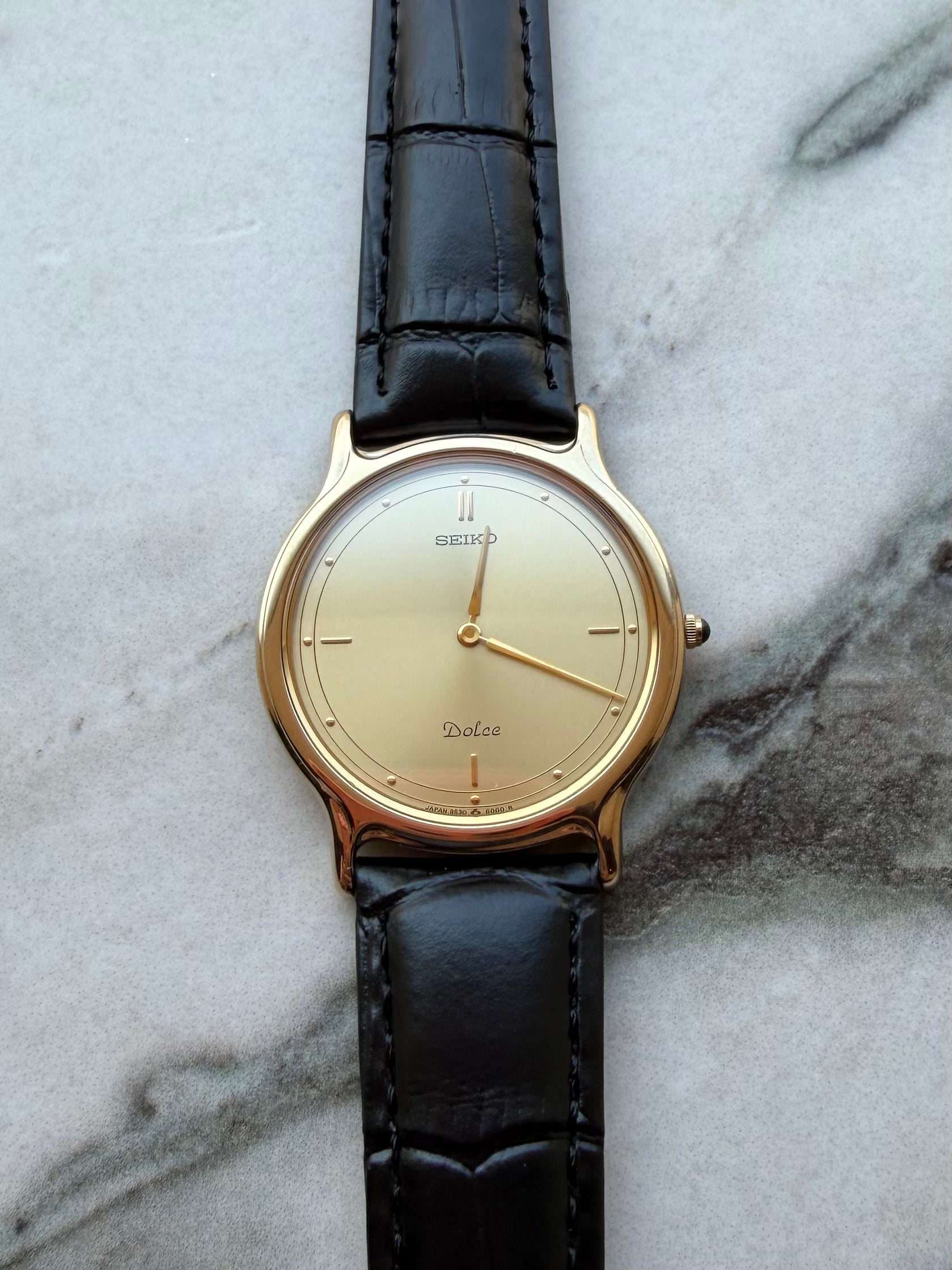 SEIKO Dolce “Minimal Gold Dial” Quartz 1980s