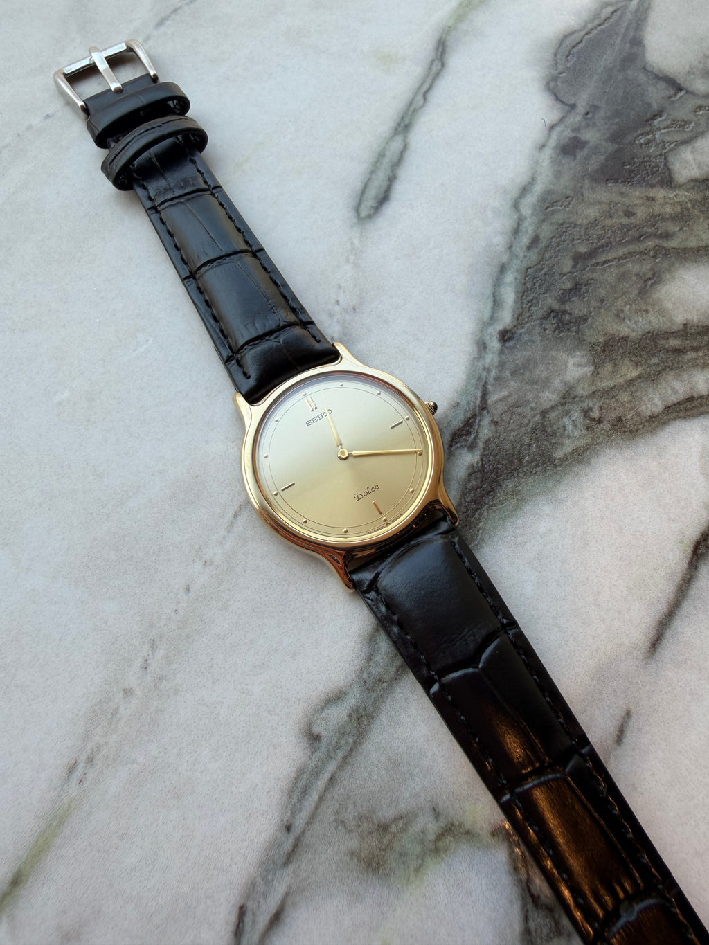SEIKO Dolce “Minimal Gold Dial” Quartz 1980s