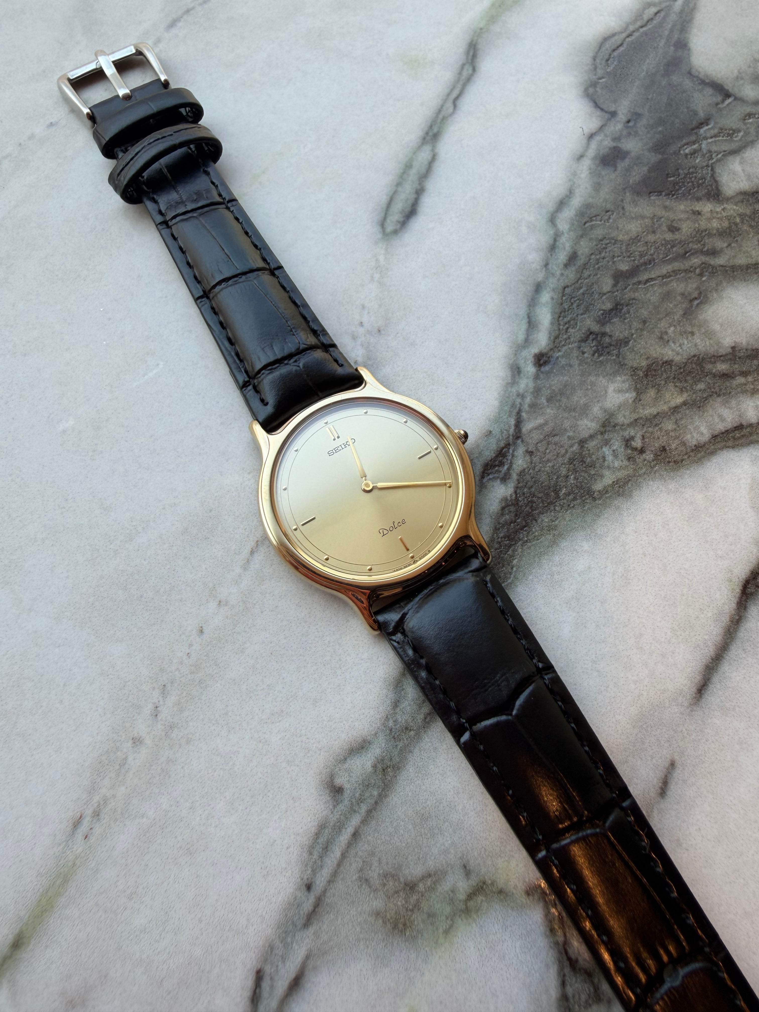 SEIKO Dolce “Minimal Gold Dial” Quartz 1980s