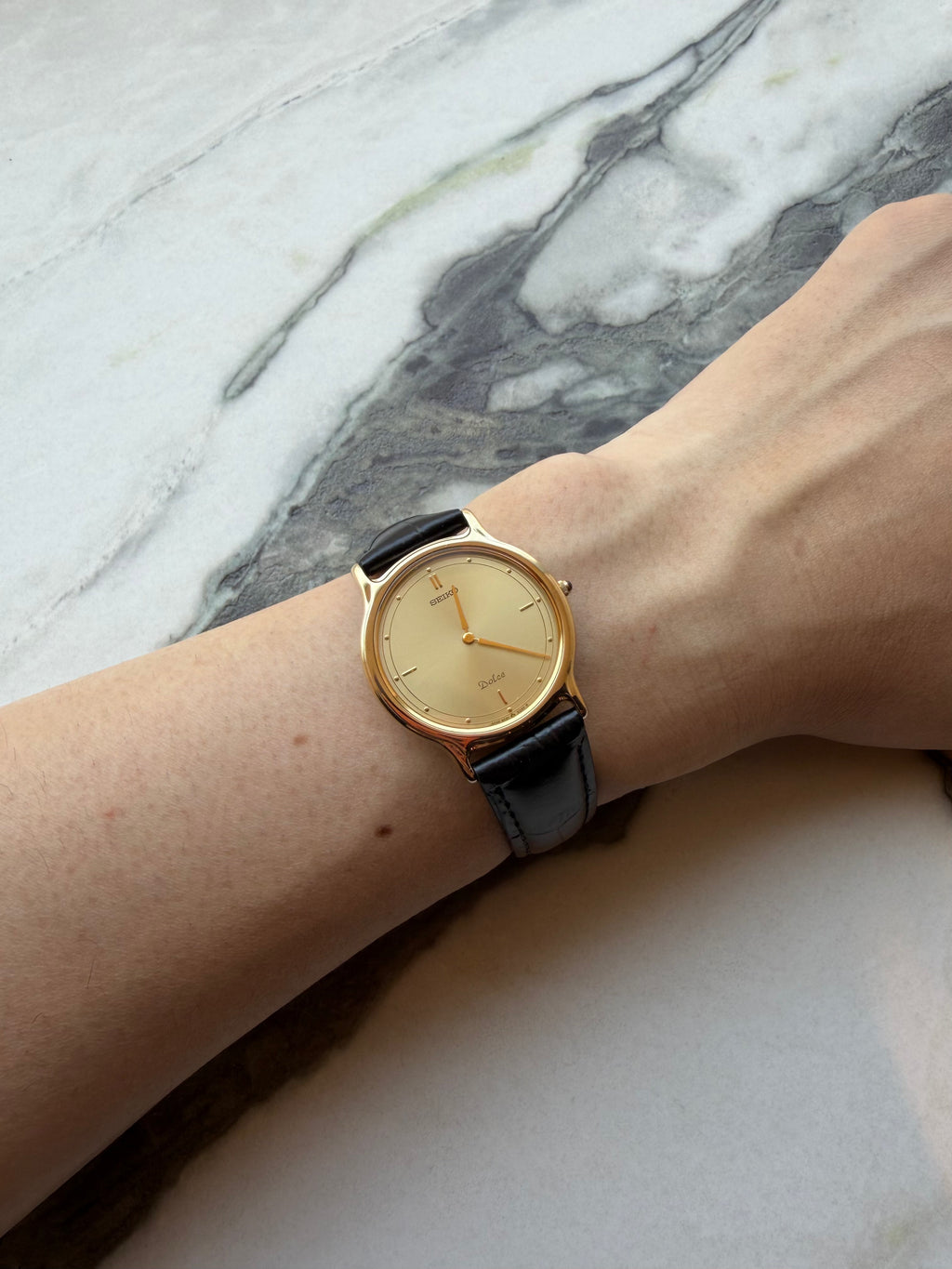 SEIKO Dolce “Minimal Gold Dial” Quartz 1980s