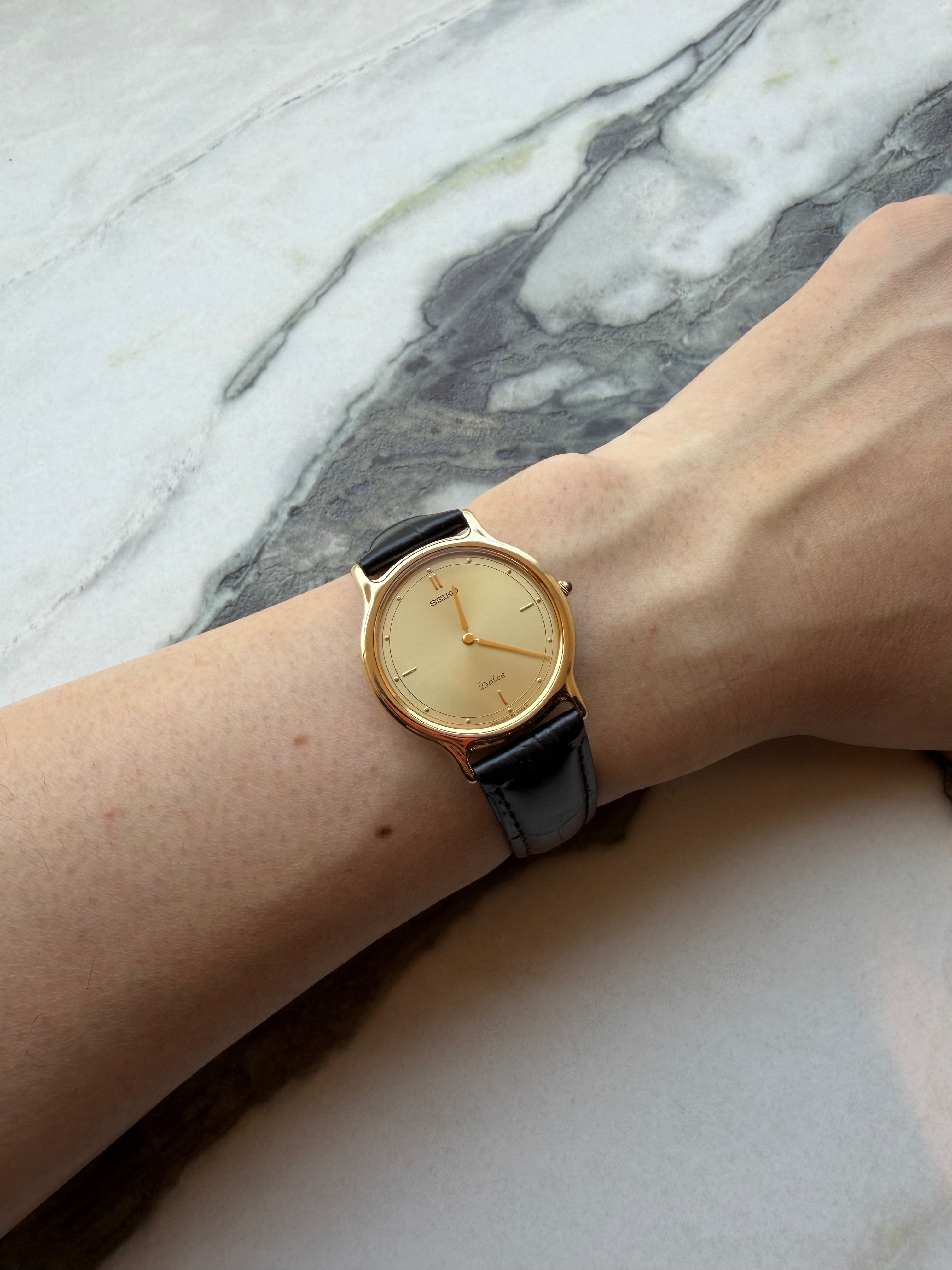 SEIKO Dolce “Minimal Gold Dial” Quartz 1980s