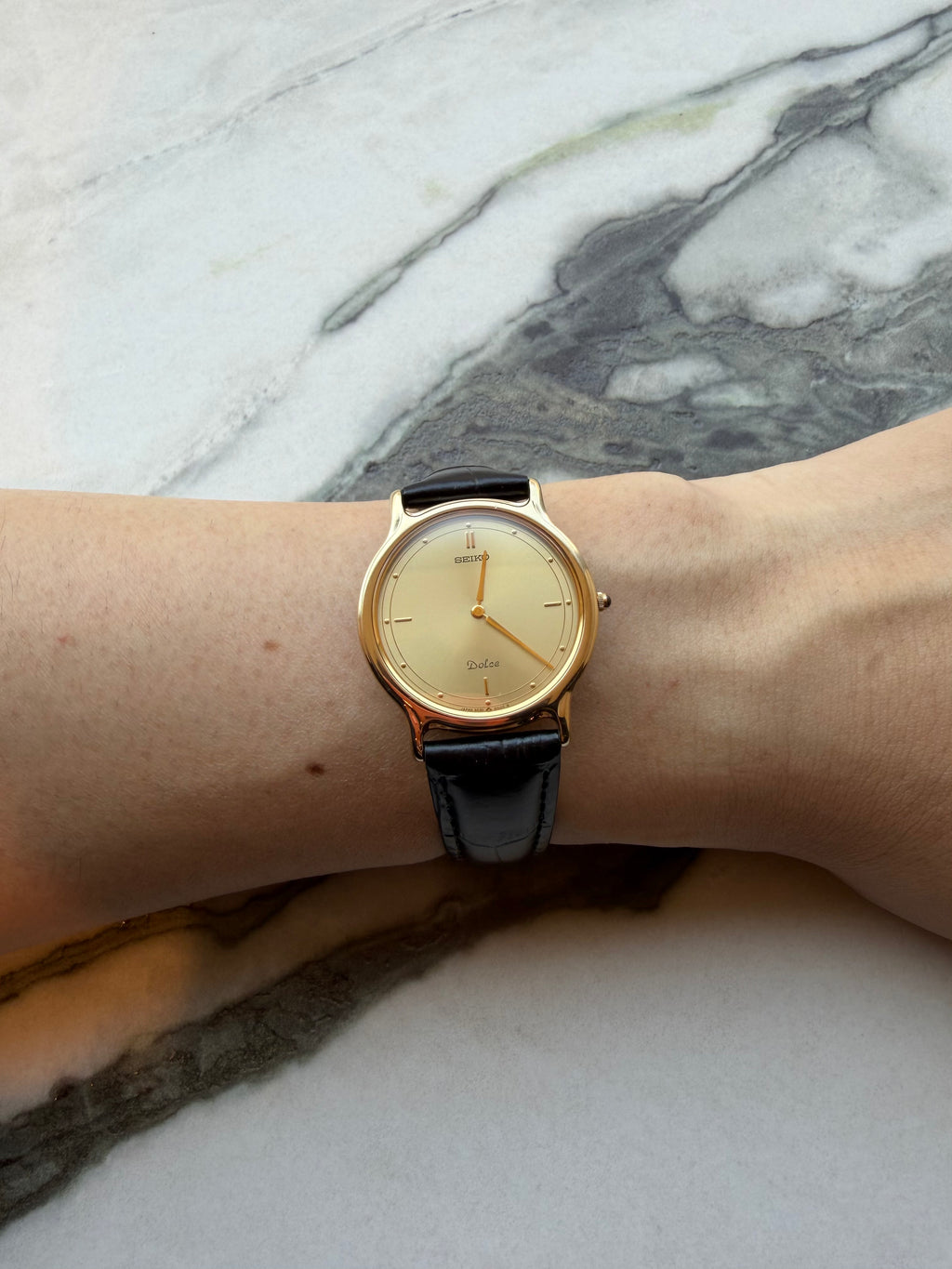 SEIKO Dolce “Minimal Gold Dial” Quartz 1980s